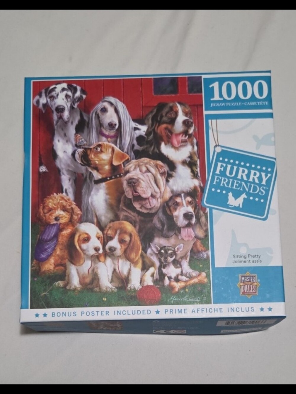 New master pieces 1000 peice furry friends dog puzzle #27